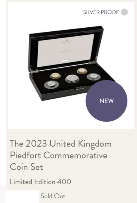 Silver piedfort - 2023 Annual Sets SELLING OUT fast!