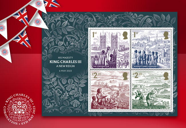King Charles III Coronation Stamps Image 1 - BREAKING NEWS: Royal Mail reveals the Official Coronation Stamps!