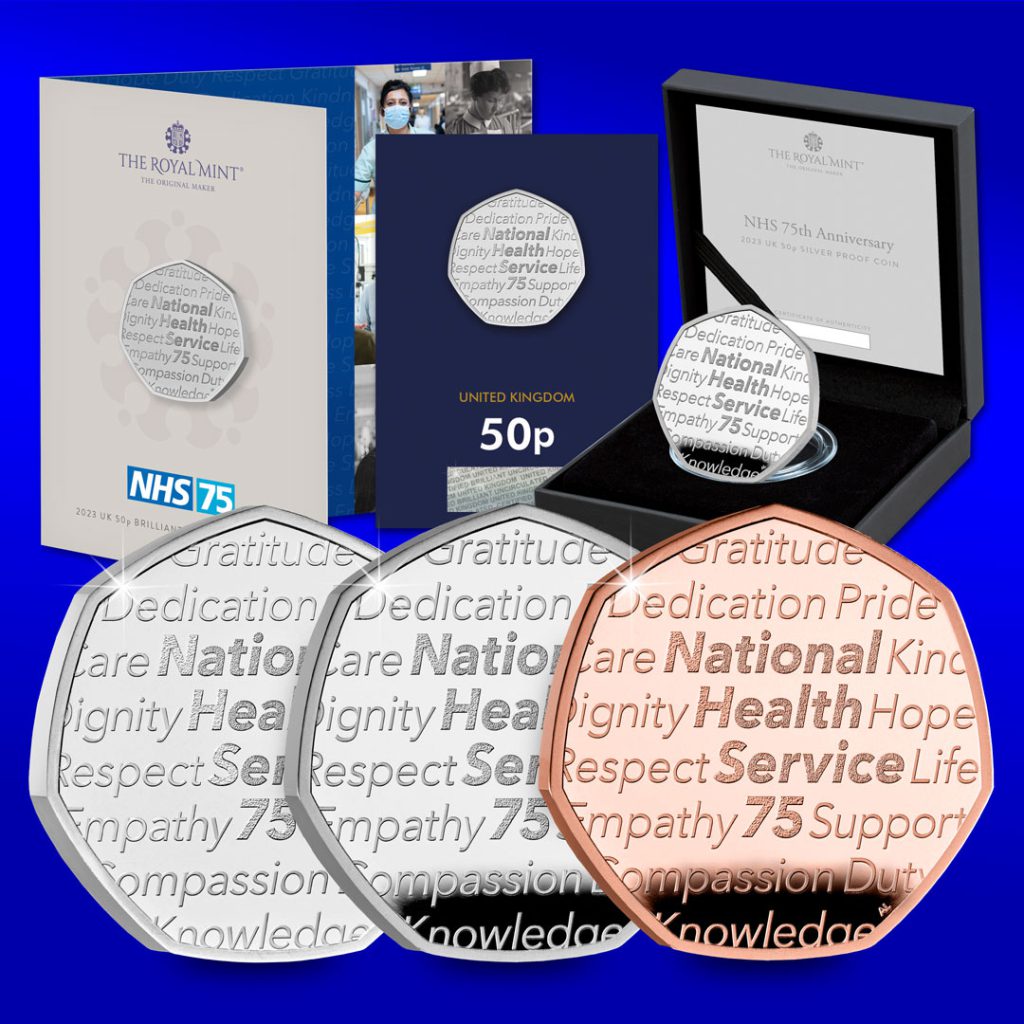 75 Years of the NHS 50p Range Social Image 1024x1024 - Celebrate 75 years of our NHS with The Royal Mint’s BRAND-NEW 50p coin range!