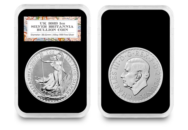 PB 2023 Britannia Everslab Bullion OBV REV - Iconic Silver Bullion Coins from Across the Globe