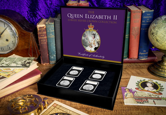 The Silver coin collection honouring the most iconic Jubilees of Queen Elizabeth II Queen Elizabeth II Jubilee Silver Crown Collection Lifestyle 04 - The Silver coin collection honouring the most iconic Jubilees of Queen Elizabeth II