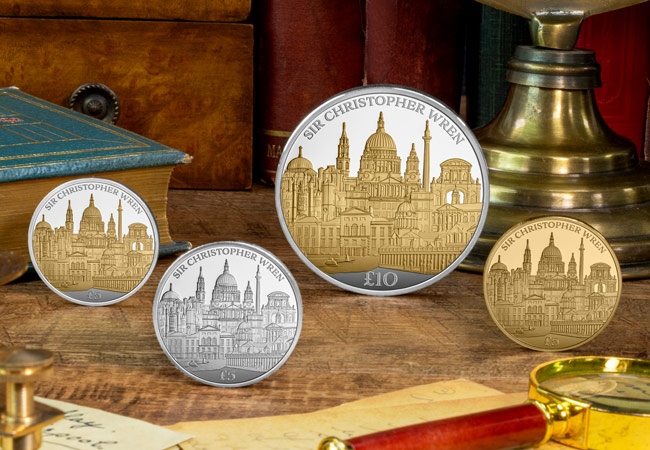 Wren’s Wonders in Precious Metal: The Captivating Sir Christopher Wren £5 Coin Range Sir Christopher Wren All Coins Lifestyle 01 - Wren’s Wonders in Precious Metal: The Captivating Sir Christopher Wren £5 Coin Range