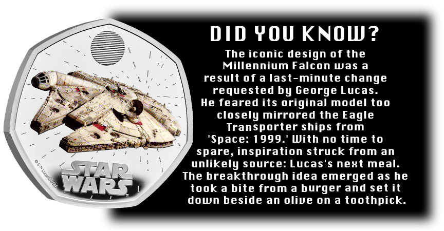 Did you know image - Celebrating Galactic History: The Millennium Falcon Coin Launch