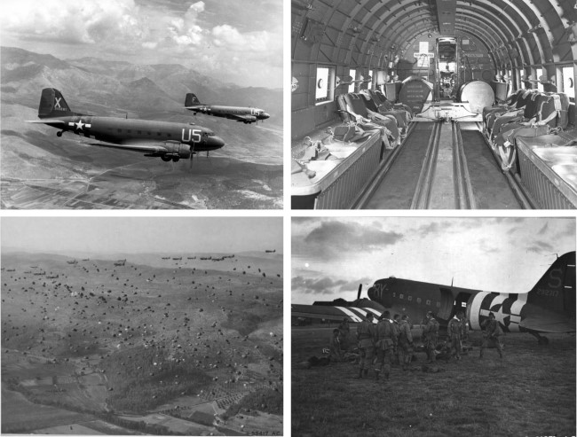 The Gold Pennies being parachuted out of an original WWII Dakota D Day Penny Dakota - The Gold Pennies being parachuted out of an original WWII Dakota