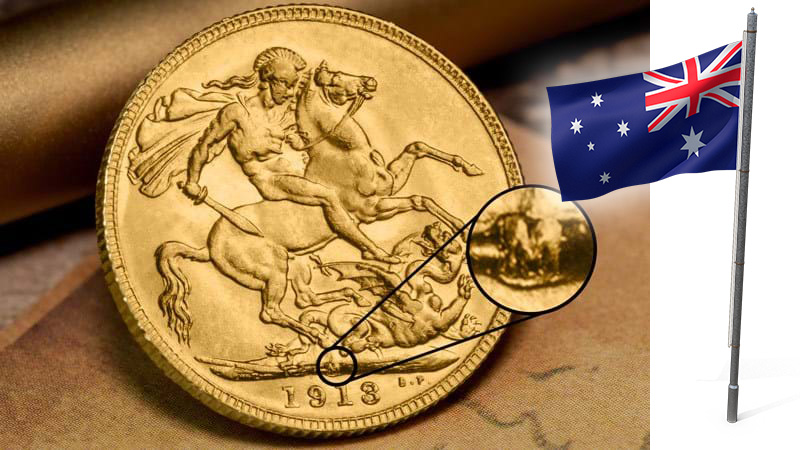 Melbourne Mint flag - The never-before-seen set of Branch Mint Sovereigns