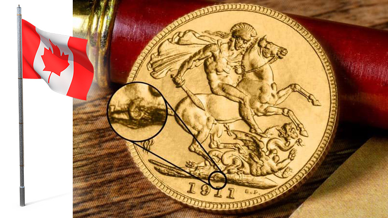 Ottawa Mint flag - The never-before-seen set of Branch Mint Sovereigns