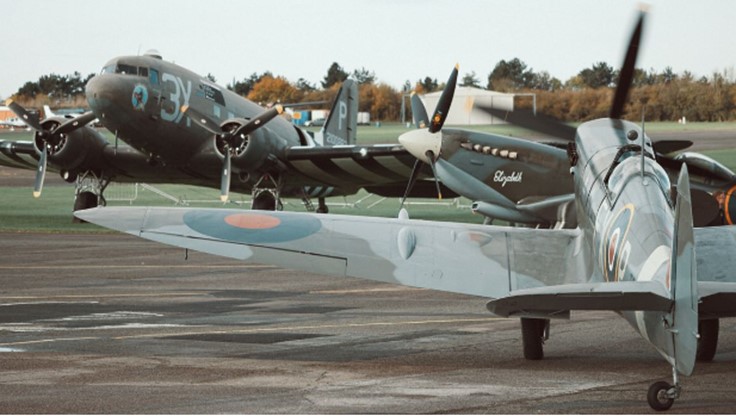 The Gold Pennies being parachuted out of an original WWII Dakota Picture3 - The Gold Pennies being parachuted out of an original WWII Dakota