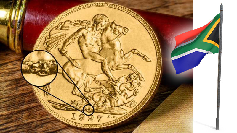 Sout Africa Mint FLAG - The never-before-seen set of Branch Mint Sovereigns