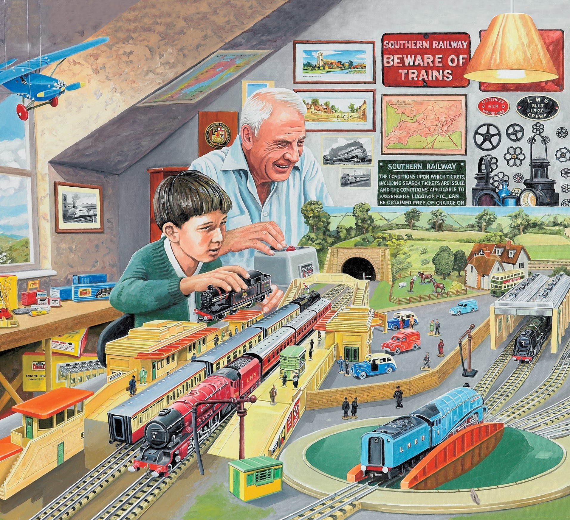 Back in the Good Ol’ Days… Train Set in the Attic - Back in the Good Ol’ Days…