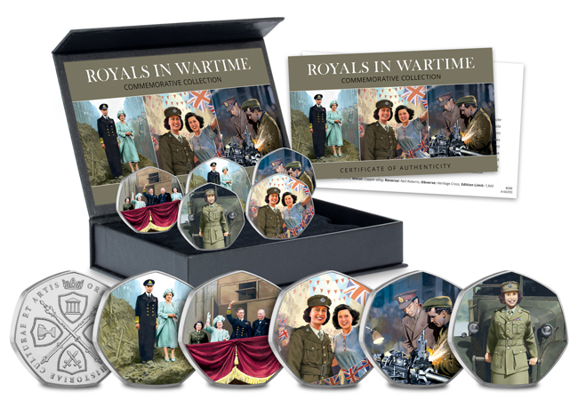 A Tribute to Royal Service: The VE Day 80th Anniversary Commemorative Set Royals in Wartime Medal Set Box shot V2 - A Tribute to Royal Service: The VE Day 80th Anniversary Commemorative Set