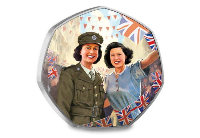 A Tribute to Royal Service: The VE Day 80th Anniversary Commemorative Set Royals in Wartime Medal Set Medal04 Rev - A Tribute to Royal Service: The VE Day 80th Anniversary Commemorative Set
