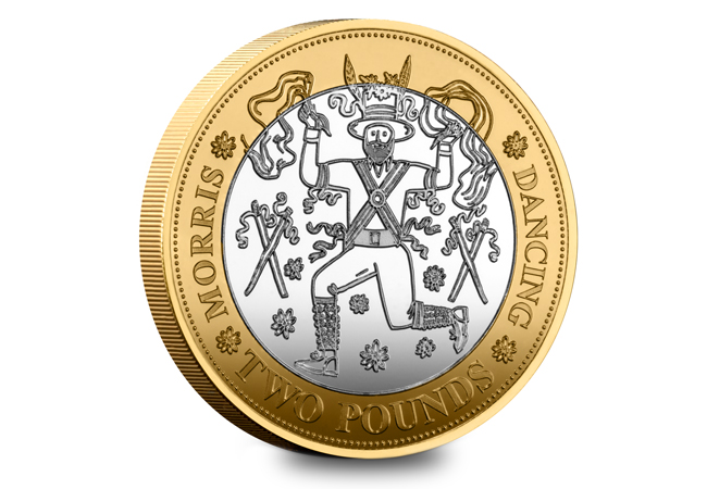 2025 British Customs Silver 2 Set Morris Dancing REV - The £2 Coins Celebrating the UK’s Quirkiest Traditions