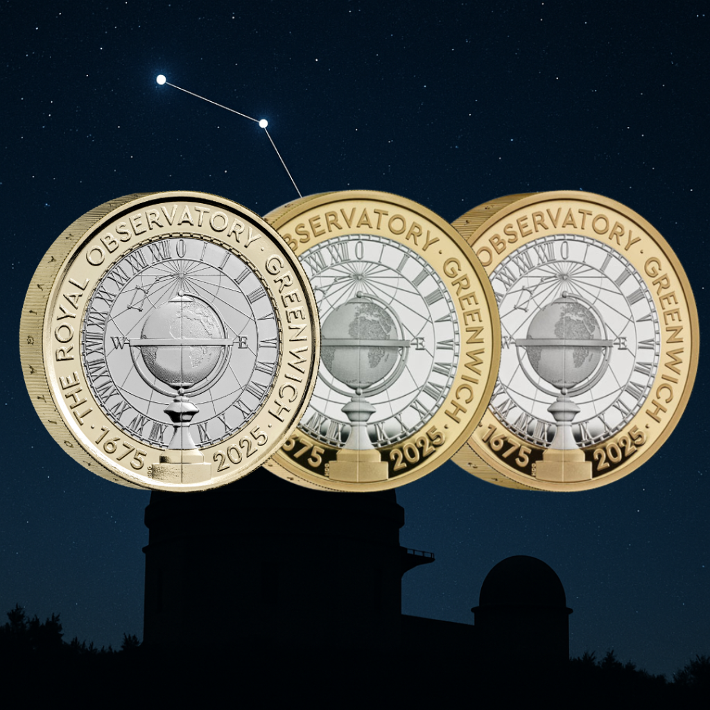 RGO TWC Image 1024x1024 - 350 Years of the Royal Observatory, Greenwich celebrated on a UK £2 coin