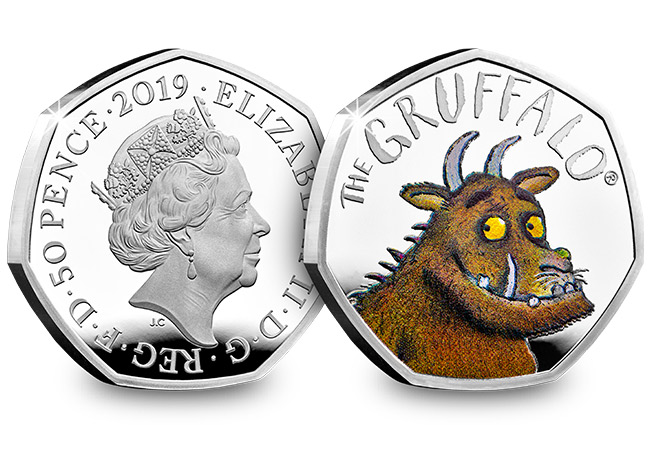 UK 2019 Gruffalo Silver Proof 50p Coin Obverse Reverse - Could the 2025 UK Zog 50p be RARER than the sell-out Gruffalo 50p?