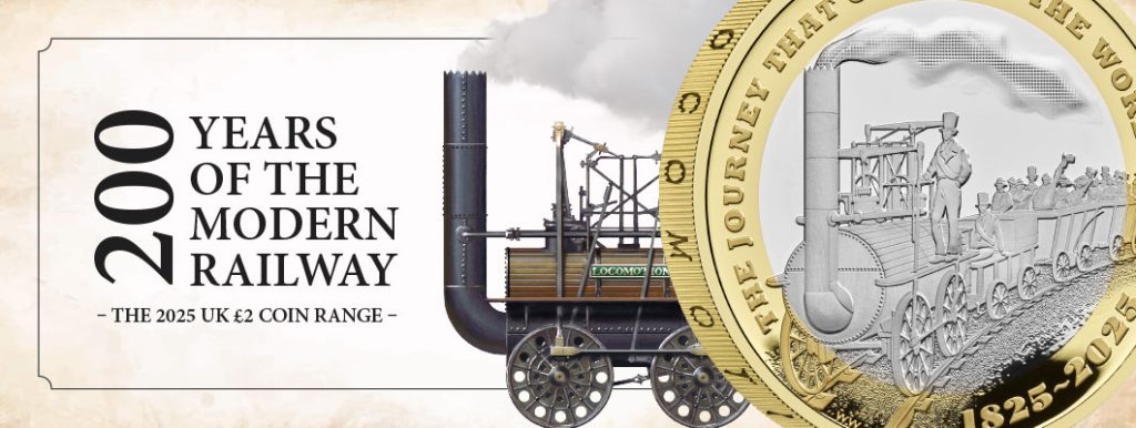 Banner 1024x386 - 200 Years of the Modern Railway UK £2 Coin