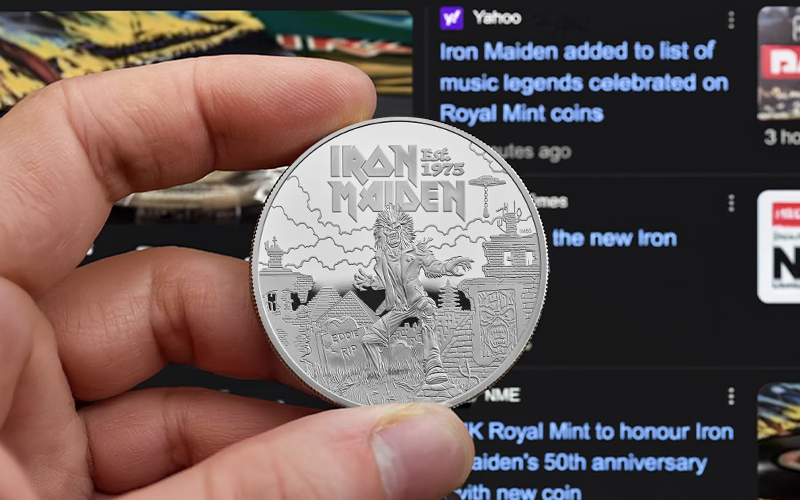 Iron Maiden coin grabbing headlines - Iron Maiden’s UK Coin Range