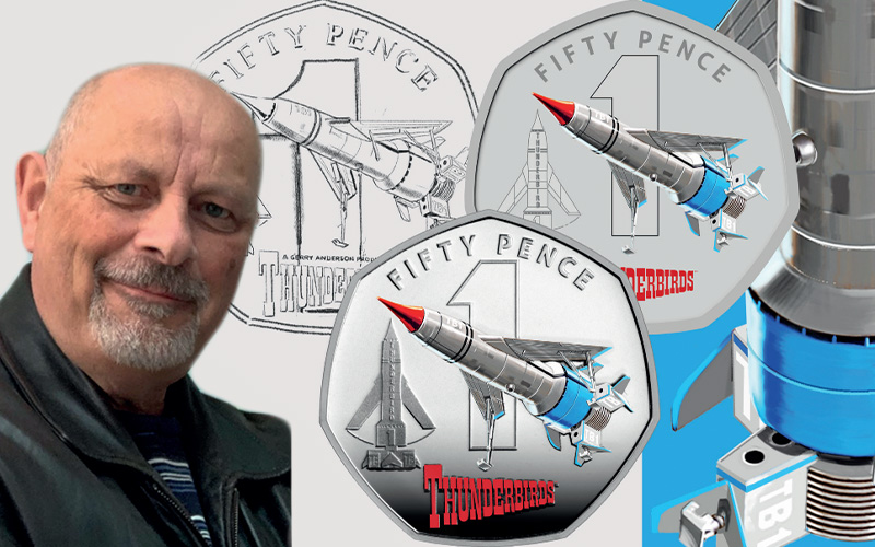 The World’s First Thunderbirds 50p Coins Thunderbirds Artist Artist Lee Sullivan - The World’s First Thunderbirds 50p Coins