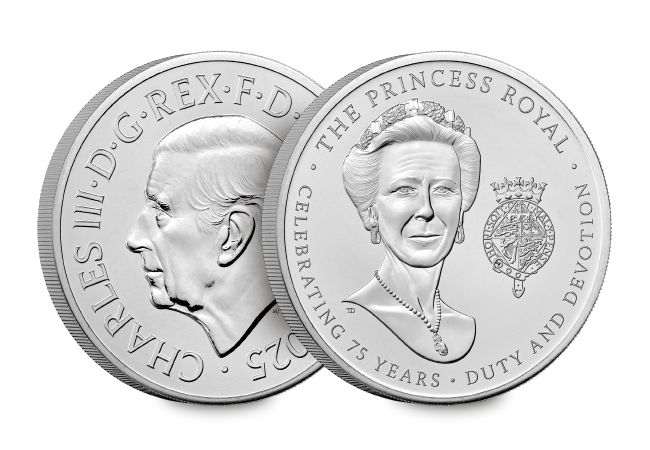 A Royal Milestone: The First-Ever UK Coin Honouring The Princess Royal UK 2025 Princess Anne 75th Coin Range Product Page images DY 1 - A Royal Milestone: The First-Ever UK Coin Honouring The Princess Royal