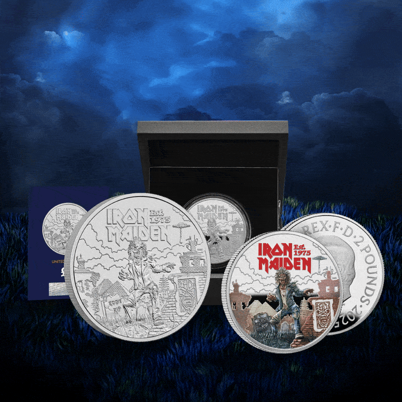 iron maiden coin - Iron Maiden’s UK Coin Range
