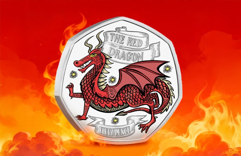 Red Dragon Discover the Myths and Legends 50p Coin Range - Britain’s BIGGEST Myths and Legends Come to Life on BRAND NEW 50p Collection