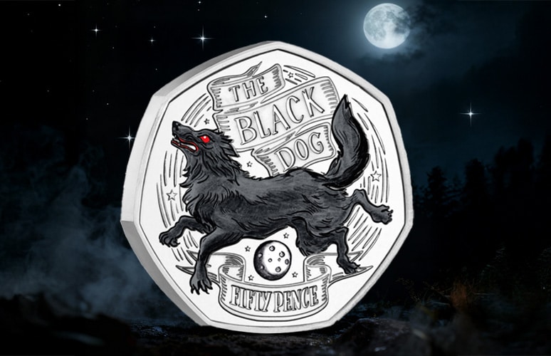 black dog Discover the Myths and Legends 50p Coin Range - Britain’s BIGGEST Myths and Legends Come to Life on BRAND NEW 50p Collection
