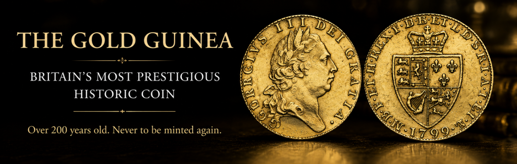 The Gold Guinea: Britain’s Most Prestigious Historic Coin? blog banner 1 1024x326 - The Gold Guinea: Britain’s Most Prestigious Historic Coin?