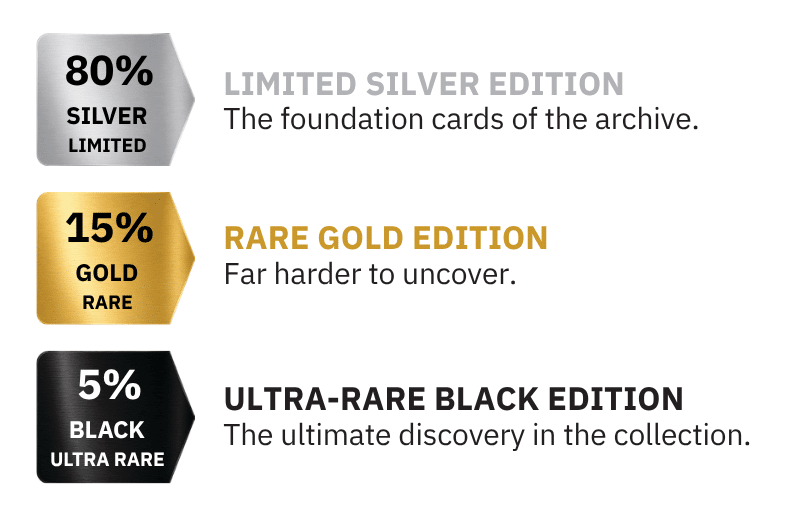 Ratios  - The Hunt Begins: Introducing our Metal Trading Cards