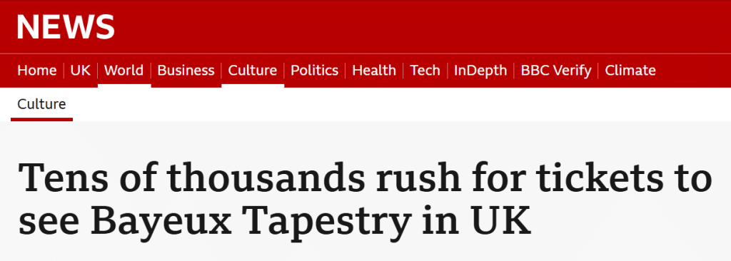 image 1024x366 - The Bayeux Tapestry Returns to Britain - A Historic Moment for Collectors